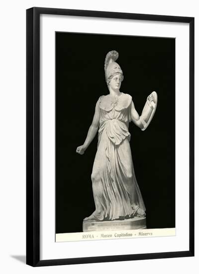 Statue of Minerva-null-Framed Art Print