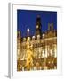 Statue of Morn and Old Post Office in City Square at Dusk, Leeds, West Yorkshire, Yorkshire, Englan-Mark Sunderland-Framed Photographic Print