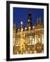 Statue of Morn and Old Post Office in City Square at Dusk, Leeds, West Yorkshire, Yorkshire, Englan-Mark Sunderland-Framed Photographic Print