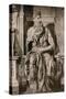 Statue of Moses by Michelangelo-null-Stretched Canvas