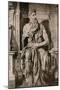 Statue of Moses by Michelangelo-null-Mounted Giclee Print