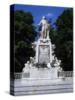 Statue of Mozart, Vienna, Austria, Europe-Stuart Black-Stretched Canvas