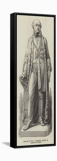 Statue of Mr J Ramsden, Mayor of Barrow-In-Furness-null-Framed Stretched Canvas