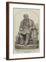 Statue of Mr James Carmichael, Engineer, at Dundee-null-Framed Giclee Print