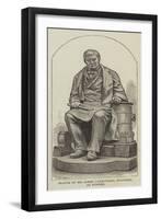 Statue of Mr James Carmichael, Engineer, at Dundee-null-Framed Giclee Print