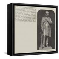 Statue of Mr John Bright at Birmingham-null-Framed Stretched Canvas