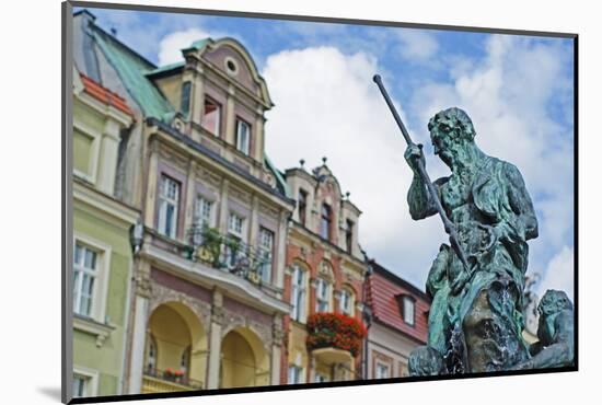 Statue of Neptune, Historic Old Town, Poznan, Poland, Europe-Christian Kober-Mounted Photographic Print