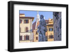 Statue of Neptune, Piazza Della Signora, Florence, Italy-Peter Adams-Framed Photographic Print