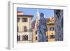 Statue of Neptune, Piazza Della Signora, Florence, Italy-Peter Adams-Framed Photographic Print