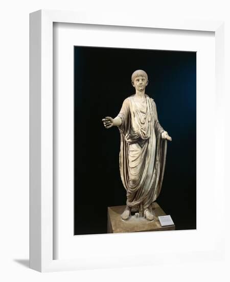 Statue of Nero as Child Wearing Bulla-null-Framed Giclee Print