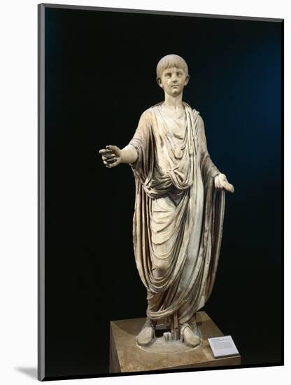 Statue of Nero as Child Wearing Bulla-null-Mounted Giclee Print
