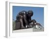 Statue of Newton by Eduardo Paolozzi, the British Library, London, England, United Kingdom-Ethel Davies-Framed Photographic Print