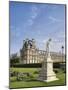 Statue of Nymphe and Louvre Museum, Paris-Raimund Koch-Mounted Photographic Print