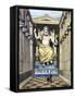 Statue of Olympian Zeus by Pheidias, from a Series of the "Seven Wonders of the Ancient World"-Ferdinand Knab-Framed Stretched Canvas