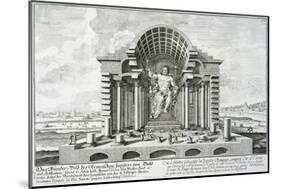 Statue of Olympian Zeus, Made by Phidias in Gold and Ivory-Johann Bernhard Fischer Von Erlach-Mounted Giclee Print