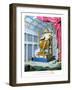 Statue of Olympian Zeus on His Throne Inside His Temple at Olympus, 1814-null-Framed Giclee Print