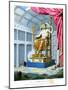 Statue of Olympian Zeus on His Throne Inside His Temple at Olympus, 1814-null-Mounted Giclee Print