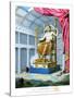 Statue of Olympian Zeus on His Throne Inside His Temple at Olympus, 1814-null-Stretched Canvas