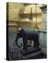 Statue of One of White Elephants at Temple of the Emerald Buddha-null-Stretched Canvas