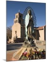 Statue of Our Lady of Guadalupe, El Santuario De Guadalupe Church, Built in 1781, Santa Fe, New Mex-Richard Maschmeyer-Mounted Photographic Print