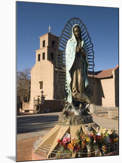 Statue of Our Lady of Guadalupe, El Santuario De Guadalupe Church, Built in 1781, Santa Fe, New Mex-Richard Maschmeyer-Mounted Photographic Print