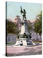 Statue of Paul Chomedey De Maisonneuve, Montreal, 1904-null-Stretched Canvas