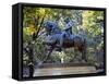 Statue of Paul Revere Near Old North Church, Boston, Massachusetts, USA-Fraser Hall-Framed Stretched Canvas