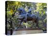 Statue of Paul Revere Near Old North Church, Boston, Massachusetts, USA-Fraser Hall-Stretched Canvas