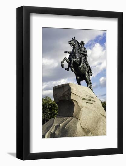 Statue of Peter the Great in St. Petersburg, Russia-Gavin Hellier-Framed Photographic Print