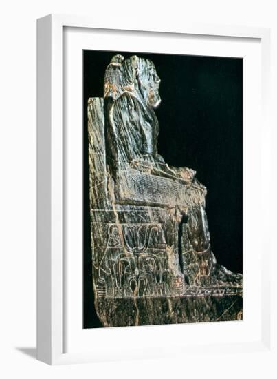 Statue of Pharaoh, Egypt, 4th Dynasty-null-Framed Giclee Print