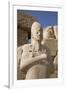 Statue of Pharaoh, Precinct of Amun-Re, Karnak Temple, Luxor, Thebes, Egypt, North Africa, Africa-Richard Maschmeyer-Framed Photographic Print