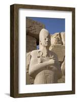 Statue of Pharaoh, Precinct of Amun-Re, Karnak Temple, Luxor, Thebes, Egypt, North Africa, Africa-Richard Maschmeyer-Framed Photographic Print