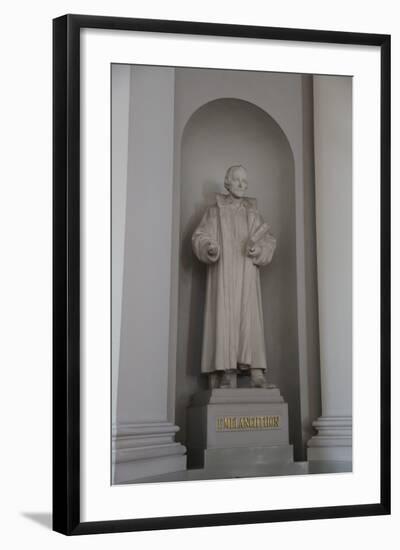 Statue of Philipp Melanchthon, Lutheran Cathedral, Helsinki, Finland, 2011-Sheldon Marshall-Framed Photographic Print