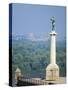 Statue of Pobednik, Kalemegdan, Belgrade, Serbia-Russell Young-Stretched Canvas