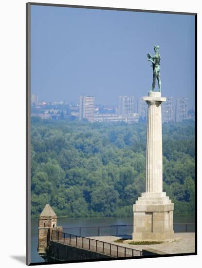 Statue of Pobednik, Kalemegdan, Belgrade, Serbia-Russell Young-Mounted Photographic Print