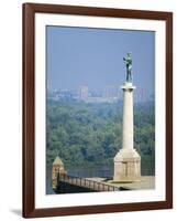 Statue of Pobednik, Kalemegdan, Belgrade, Serbia-Russell Young-Framed Photographic Print