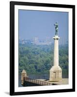 Statue of Pobednik, Kalemegdan, Belgrade, Serbia-Russell Young-Framed Photographic Print