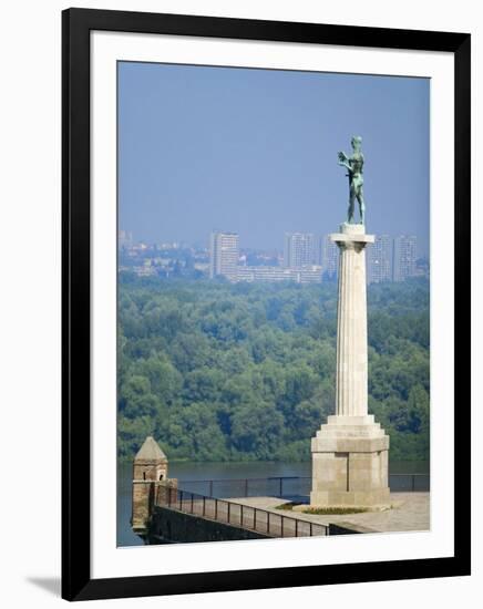 Statue of Pobednik, Kalemegdan, Belgrade, Serbia-Russell Young-Framed Photographic Print