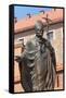 Statue of Pope John Paul II-palinchak-Framed Stretched Canvas