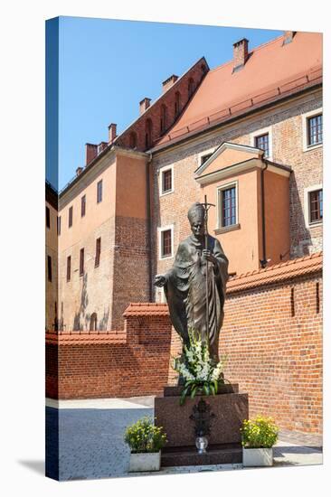 Statue of Pope John Paul Ii-palinchak-Stretched Canvas