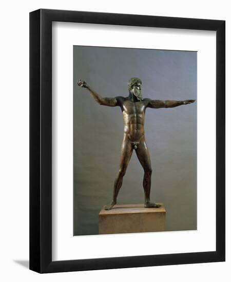 Statue of Poseidon, circa 460-450 BC-null-Framed Premium Giclee Print