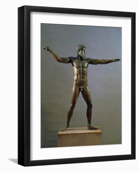 Statue of Poseidon, circa 460-450 BC-null-Framed Giclee Print