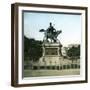 Statue of Prince Ferdinand of Savoy (1822-1855), Duke of Genoa, Turin, Solferino Square, Circa 1890-Leon, Levy et Fils-Framed Photographic Print