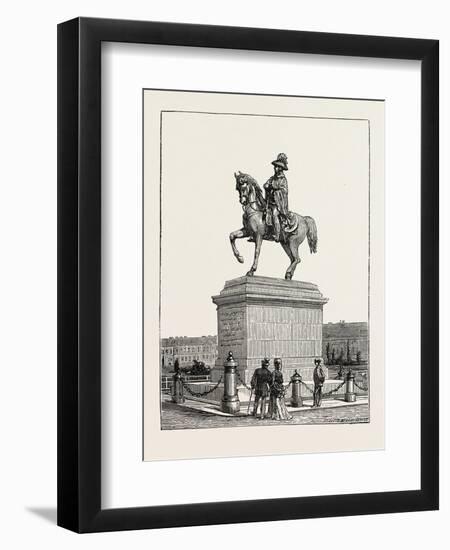 Statue of Prince Schwarzenberg, Vienna, Austria, 1873-null-Framed Premium Giclee Print