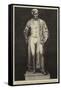 Statue of Professor Faraday in the Hall of the Royal Institution-null-Framed Stretched Canvas