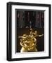 Statue of Prometheus in the Plaza of the Rockefeller Center, Manhattan, New York City, USA-Amanda Hall-Framed Photographic Print