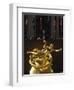 Statue of Prometheus in the Plaza of the Rockefeller Center, Manhattan, New York City, USA-Amanda Hall-Framed Photographic Print