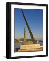 Statue of Pythagoras (Greek Philosopher and Mathematician), Pythagorion, Samos, Greece-Stuart Black-Framed Photographic Print