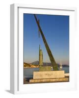 Statue of Pythagoras (Greek Philosopher and Mathematician), Pythagorion, Samos, Greece-Stuart Black-Framed Photographic Print