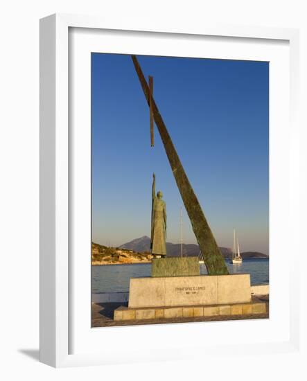 Statue of Pythagoras (Greek Philosopher and Mathematician), Pythagorion, Samos, Greece-Stuart Black-Framed Photographic Print